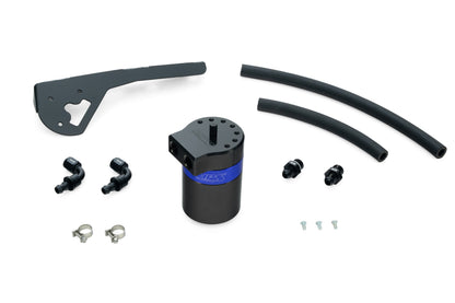 HPS Performance Billet Aluminum Oil Catch Can Kit, Blue, 860-015BL