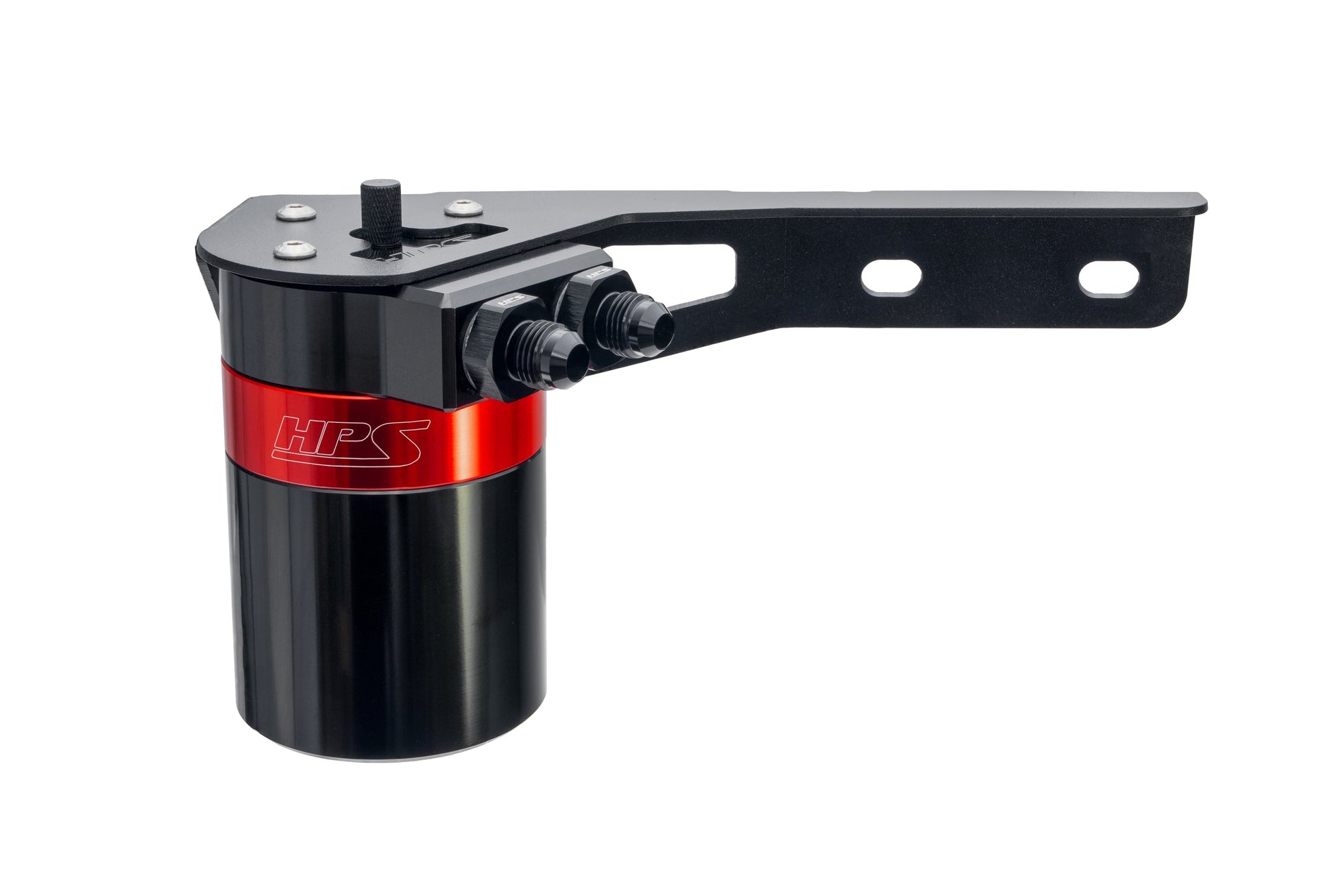 HPS Performance Billet Aluminum Oil Catch Can Kit Red 860-015