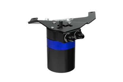 HPS Performance Billet Aluminum Oil Catch Can Kit Blue 860-017BL