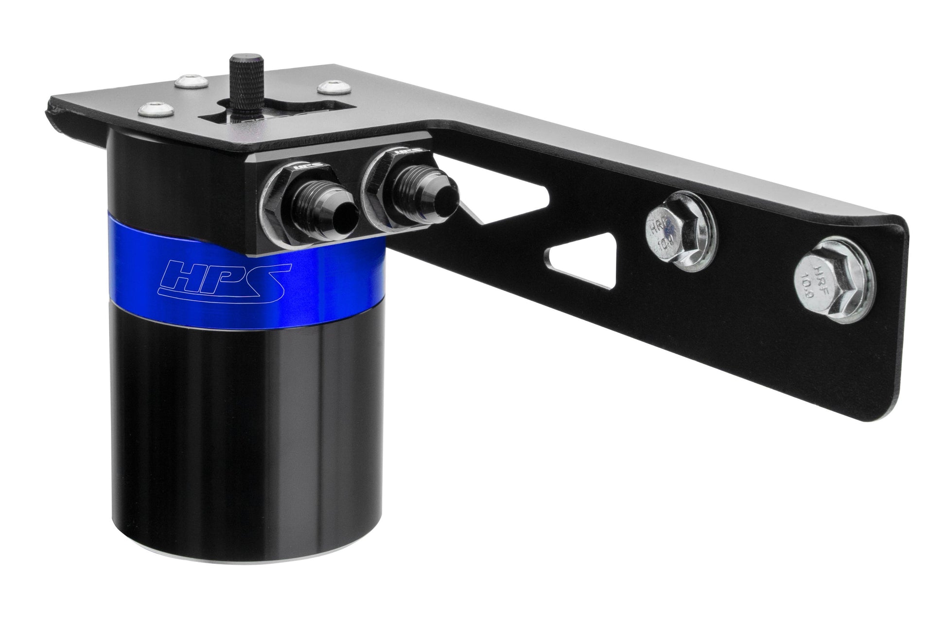 HPS Performance Billet Aluminum Oil Catch Can Kit Blue 860-018BL