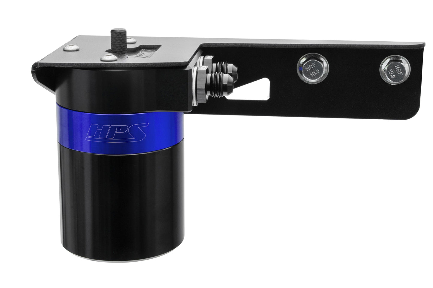 HPS Performance Billet Aluminum Oil Catch Can Kit, Blue, 860-018BL