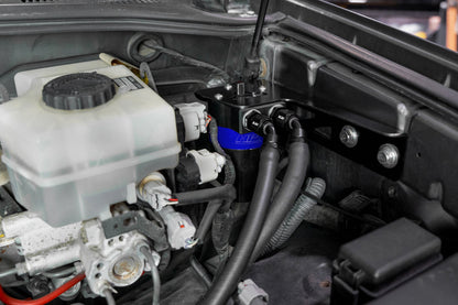HPS Performance Billet Aluminum Oil Catch Can Kit, Blue, 860-018BL