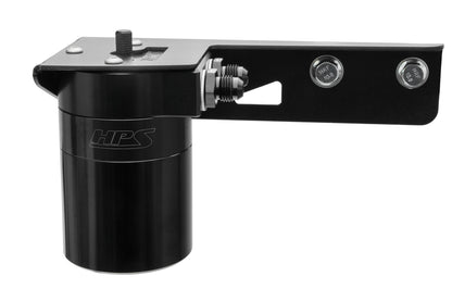 HPS Performance Billet Aluminum Oil Catch Can Kit, Black, 860-018WB