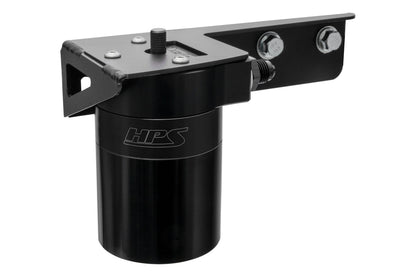 HPS Performance Billet Aluminum Oil Catch Can Kit, Black, 860-018WB