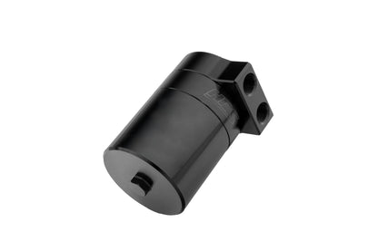 HPS Performance Billet Aluminum Oil Catch Can Kit, Black, 860-018WB