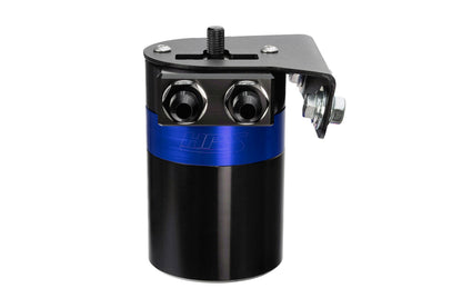 HPS Performance Billet Aluminum Oil Catch Can Kit, Blue, 860-019BL
