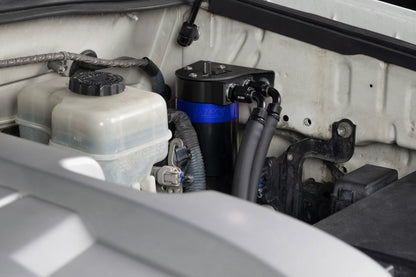 HPS Performance Billet Aluminum Oil Catch Can Kit, Blue, 860-019BL