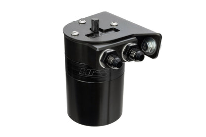 HPS Performance Billet Aluminum Oil Catch Can Kit Black 860-019WB