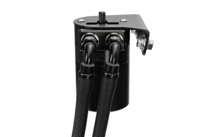 HPS Performance Billet Aluminum Oil Catch Can Kit, Black, 860-019WB