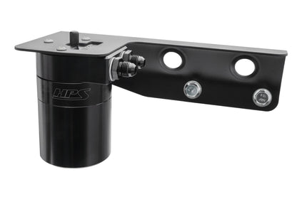 HPS Performance Billet Aluminum Oil Catch Can Kit, Black, 860-021WB