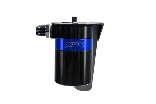 HPS Performance Billet Aluminum Oil Catch Can Kit Blue 860-023BL