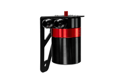 HPS Performance Billet Aluminum Oil Catch Can Kit, Red, 860-023