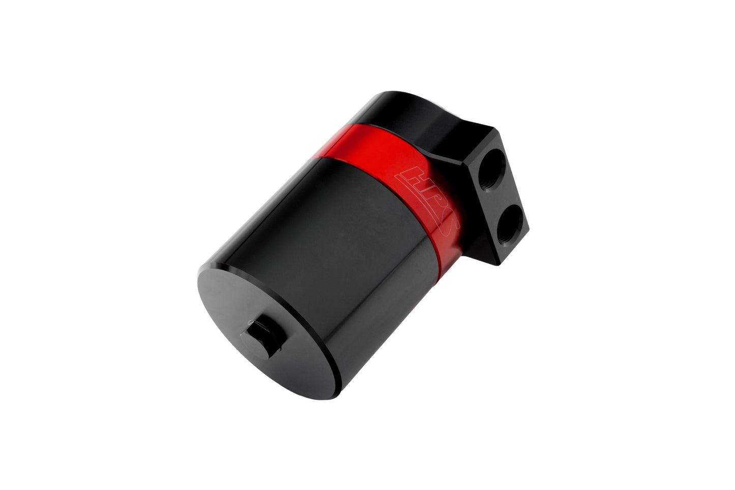 HPS Performance Billet Aluminum Oil Catch Can Kit, Red, 860-023