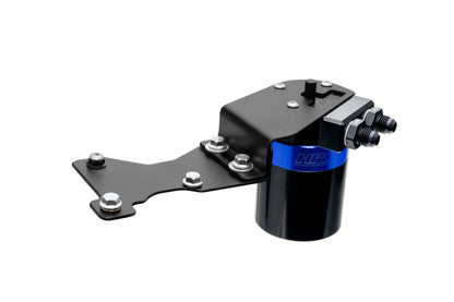HPS Performance Billet Aluminum Oil Catch Can Kit Blue 860-025BL