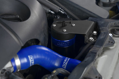 HPS Performance Billet Aluminum Oil Catch Can Kit, Blue, 860-025BL