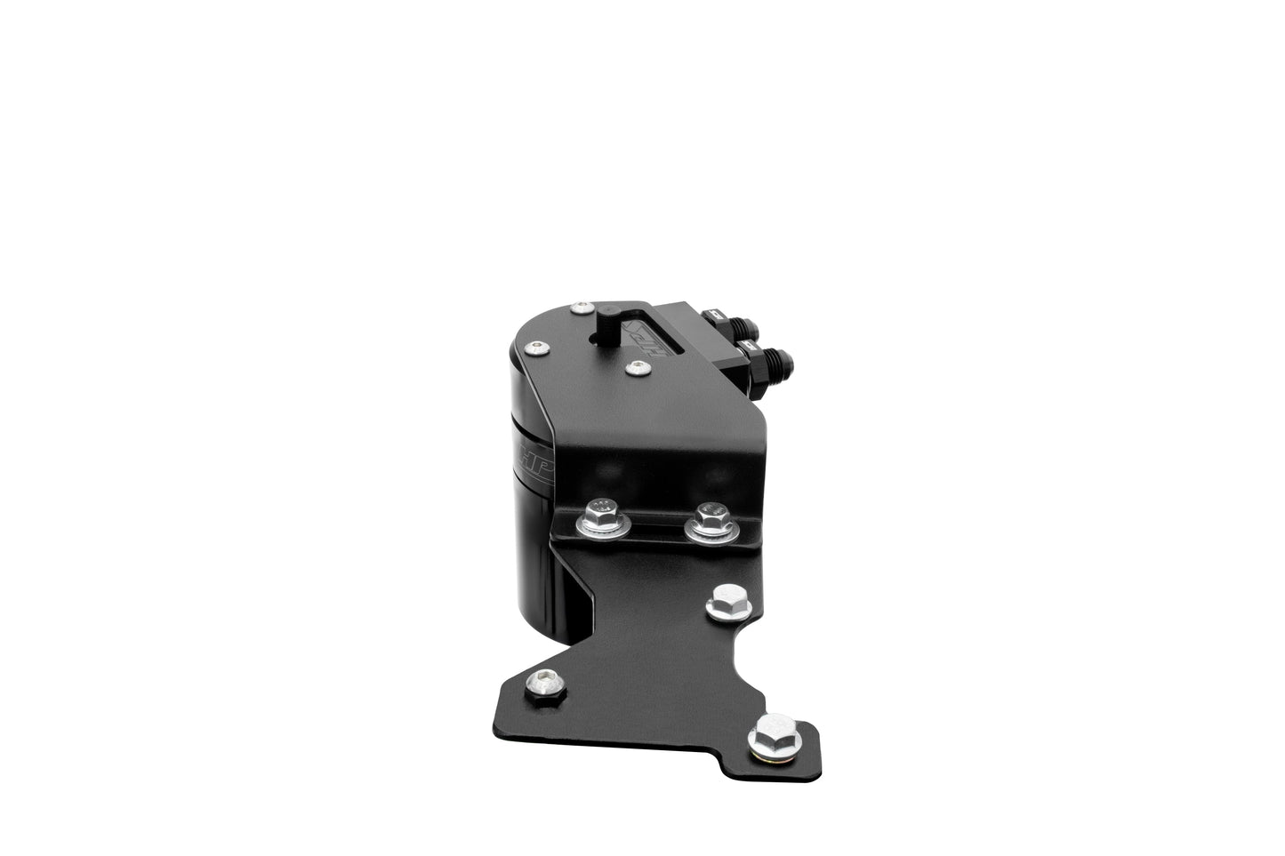 HPS Performance Billet Aluminum Oil Catch Can Kit, Black, 860-025WB