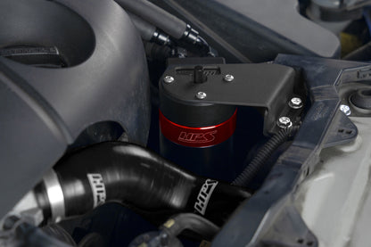 HPS Performance Billet Aluminum Oil Catch Can Kit, Red, 860-025