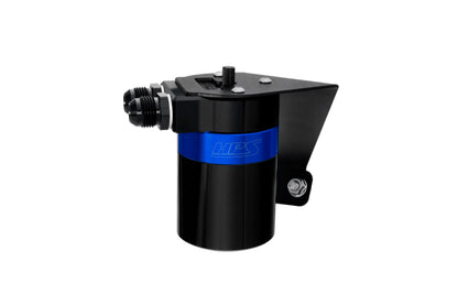 HPS Performance Billet Aluminum Oil Catch Can Kit Blue 860-026BL