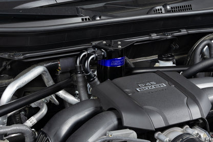 HPS Performance Billet Aluminum Oil Catch Can Kit, Blue, 860-026BL
