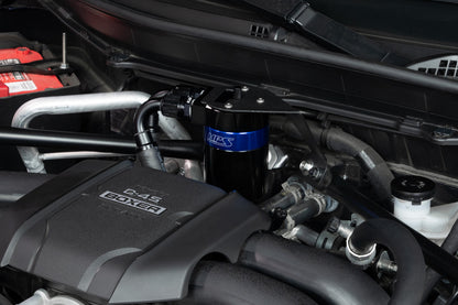 HPS Performance Billet Aluminum Oil Catch Can Kit, Blue, 860-026BL