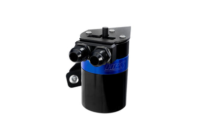 HPS Performance Billet Aluminum Oil Catch Can Kit, Blue, 860-026BL
