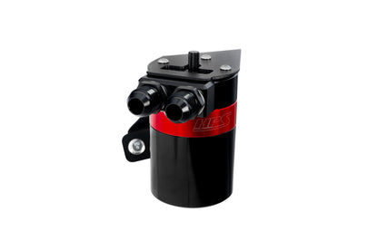 HPS Performance Billet Aluminum Oil Catch Can Kit, Red, 860-026