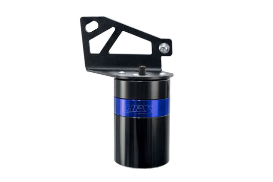 HPS Performance Billet Aluminum Oil Catch Can Kit Blue 860-028BL