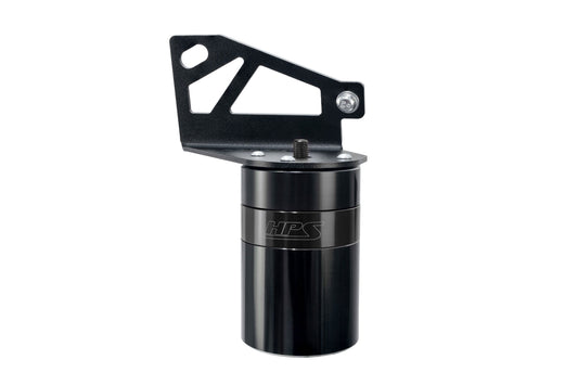 HPS Performance Billet Aluminum Oil Catch Can Kit Black 860-028WB