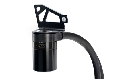 HPS Performance Billet Aluminum Oil Catch Can Kit, Black, 860-028WB