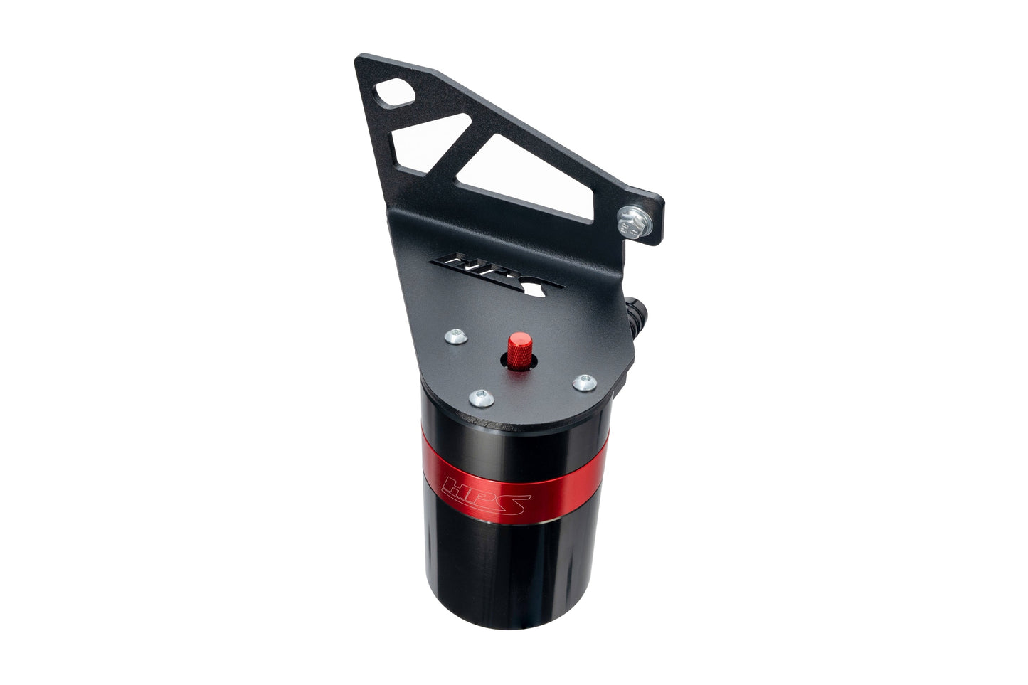 HPS Performance Billet Aluminum Oil Catch Can Kit, Red, 860-028
