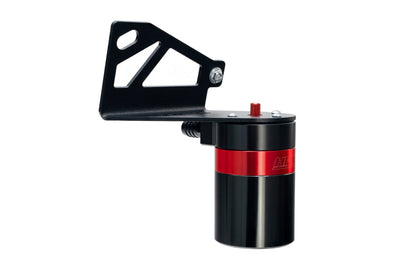 HPS Performance Billet Aluminum Oil Catch Can Kit, Red, 860-028