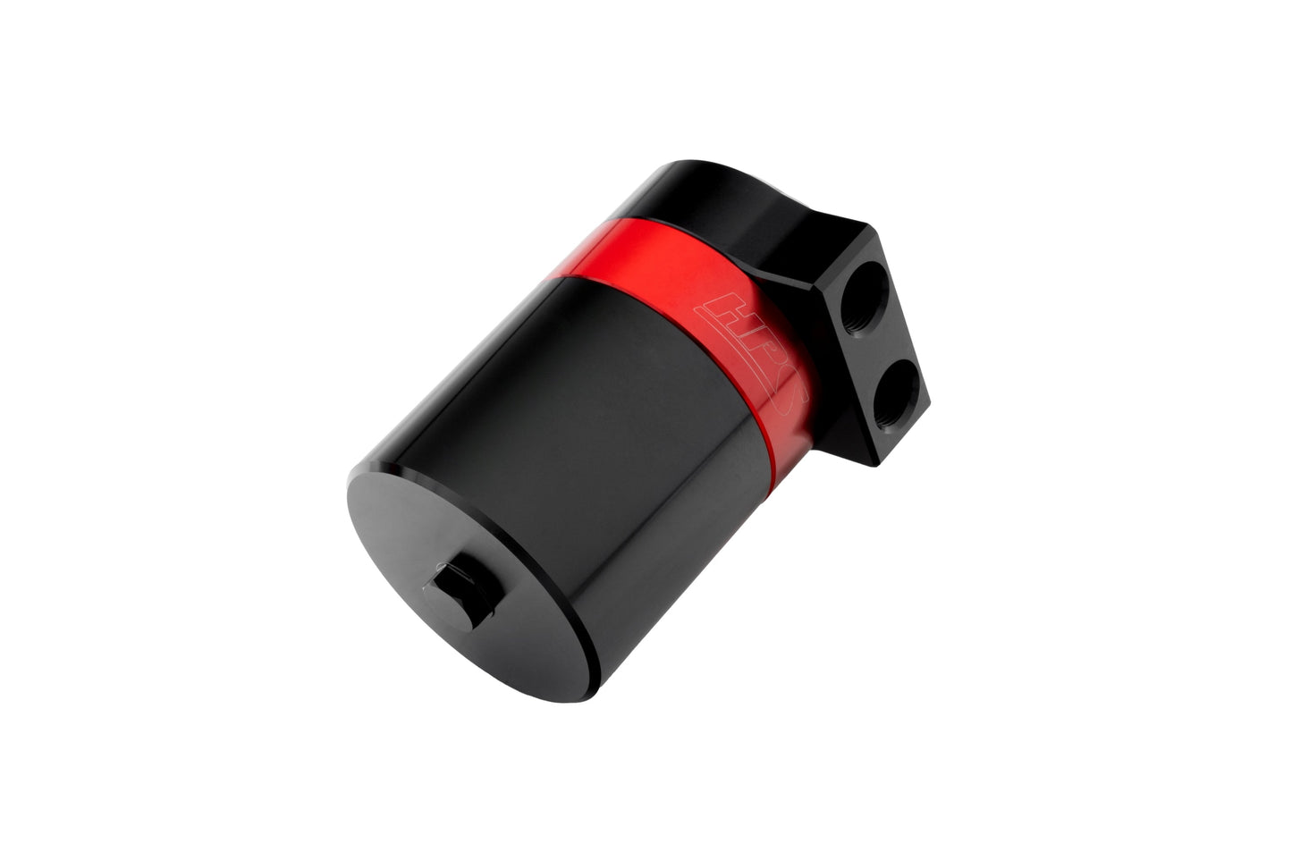 HPS Performance Billet Aluminum Oil Catch Can Kit, Red, 860-028