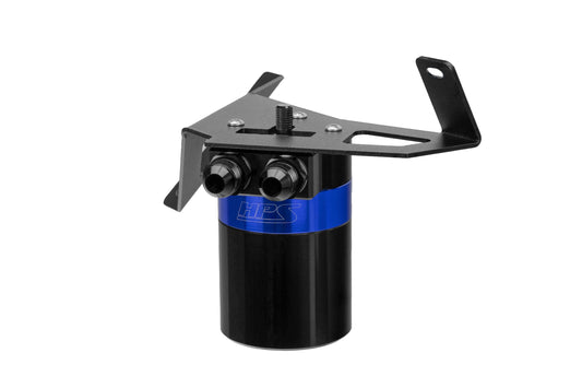HPS Performance Billet Aluminum Oil Catch Can Kit Blue 860-029BL