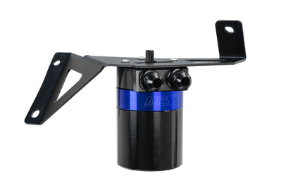 HPS Performance Billet Aluminum Oil Catch Can Kit, Blue, 860-029BL