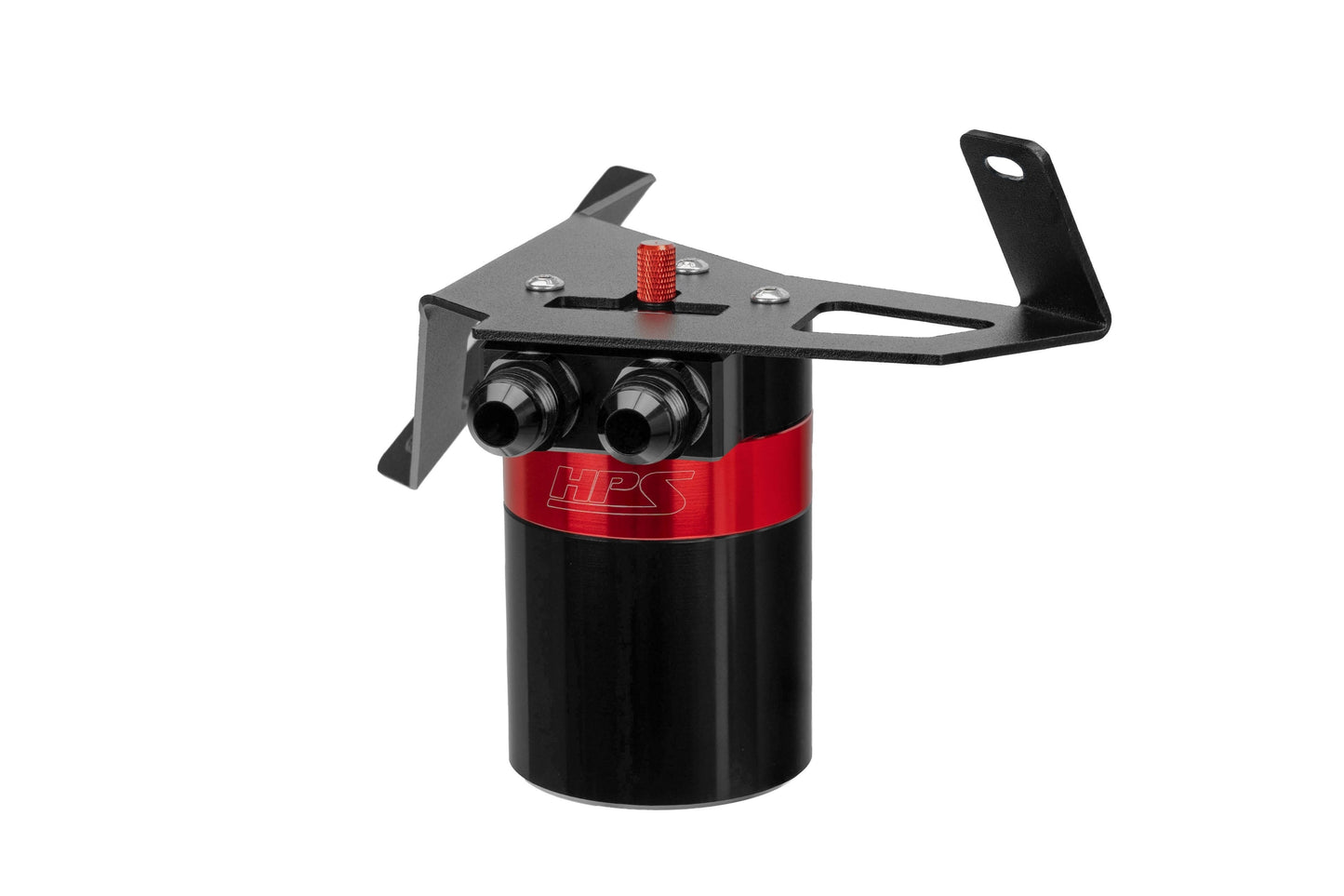 HPS Performance Billet Aluminum Oil Catch Can Kit Red 860-029