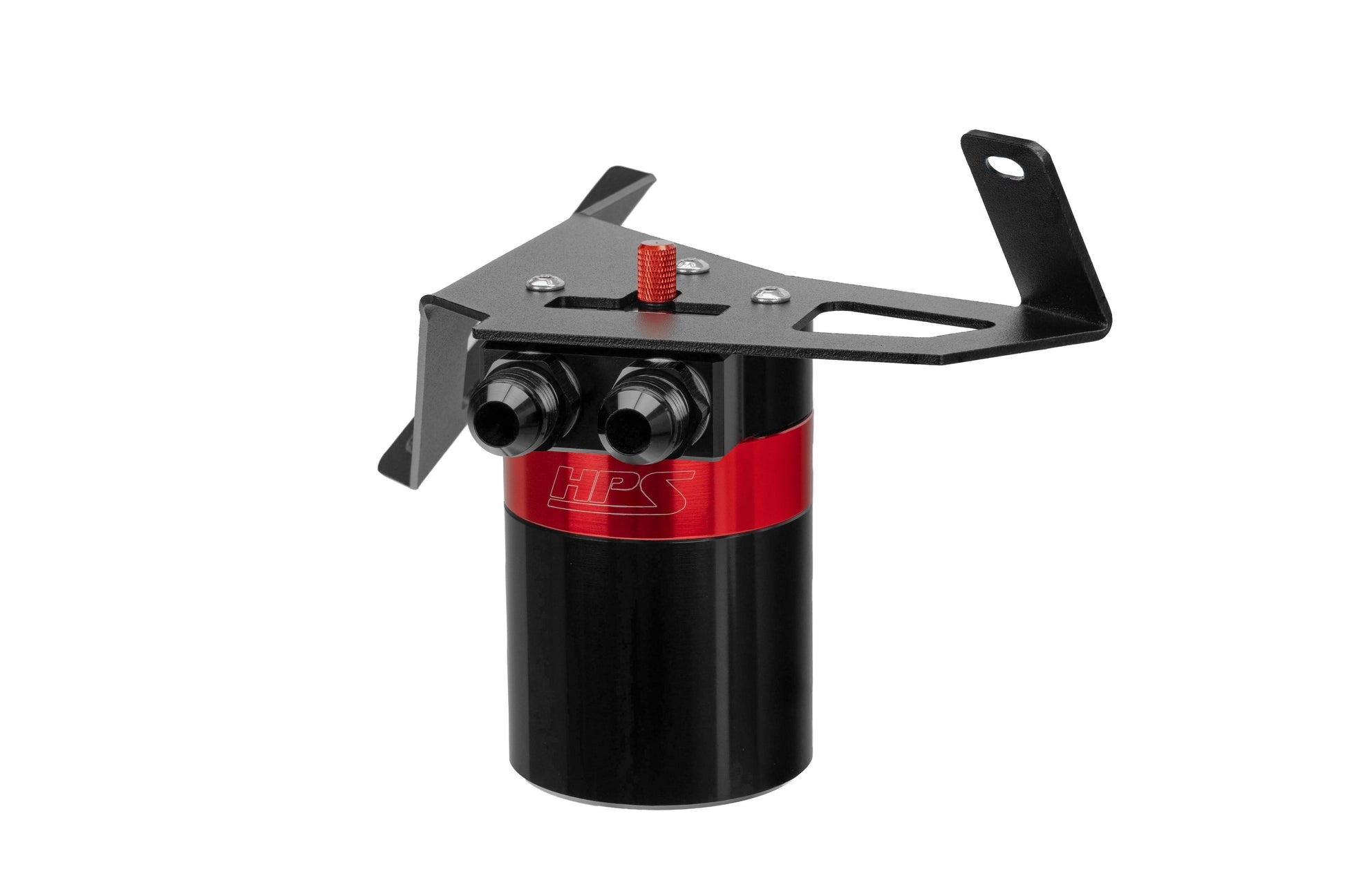 HPS Performance Billet Aluminum Oil Catch Can Kit Red 860-029