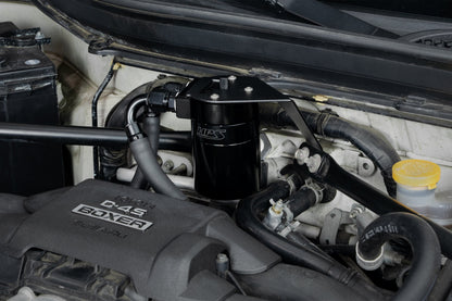 HPS Performance Billet Aluminum Oil Catch Can Kit, Black, 860-030WB