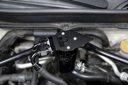 HPS Performance Billet Aluminum Oil Catch Can Kit, Black, 860-030WB