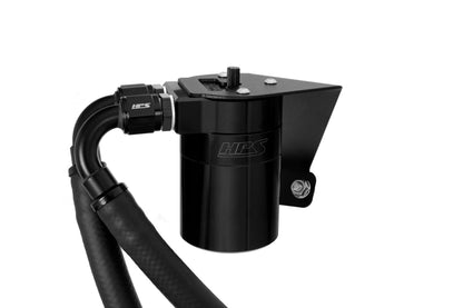 HPS Performance Billet Aluminum Oil Catch Can Kit, Black, 860-030WB