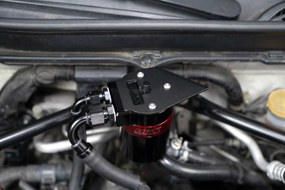 HPS Performance Billet Aluminum Oil Catch Can Kit, Red, 860-030