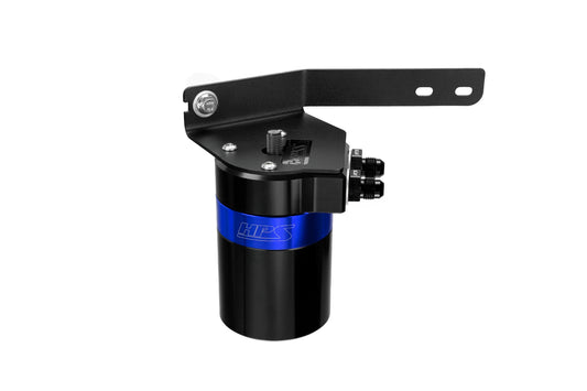 HPS Performance Billet Aluminum Oil Catch Can Kit Blue 860-031BL