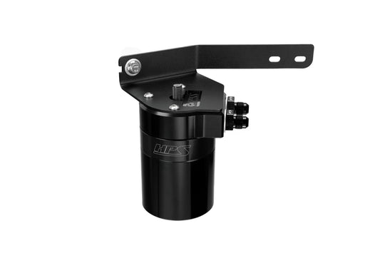 HPS Performance Billet Aluminum Oil Catch Can Kit Black 860-031WB