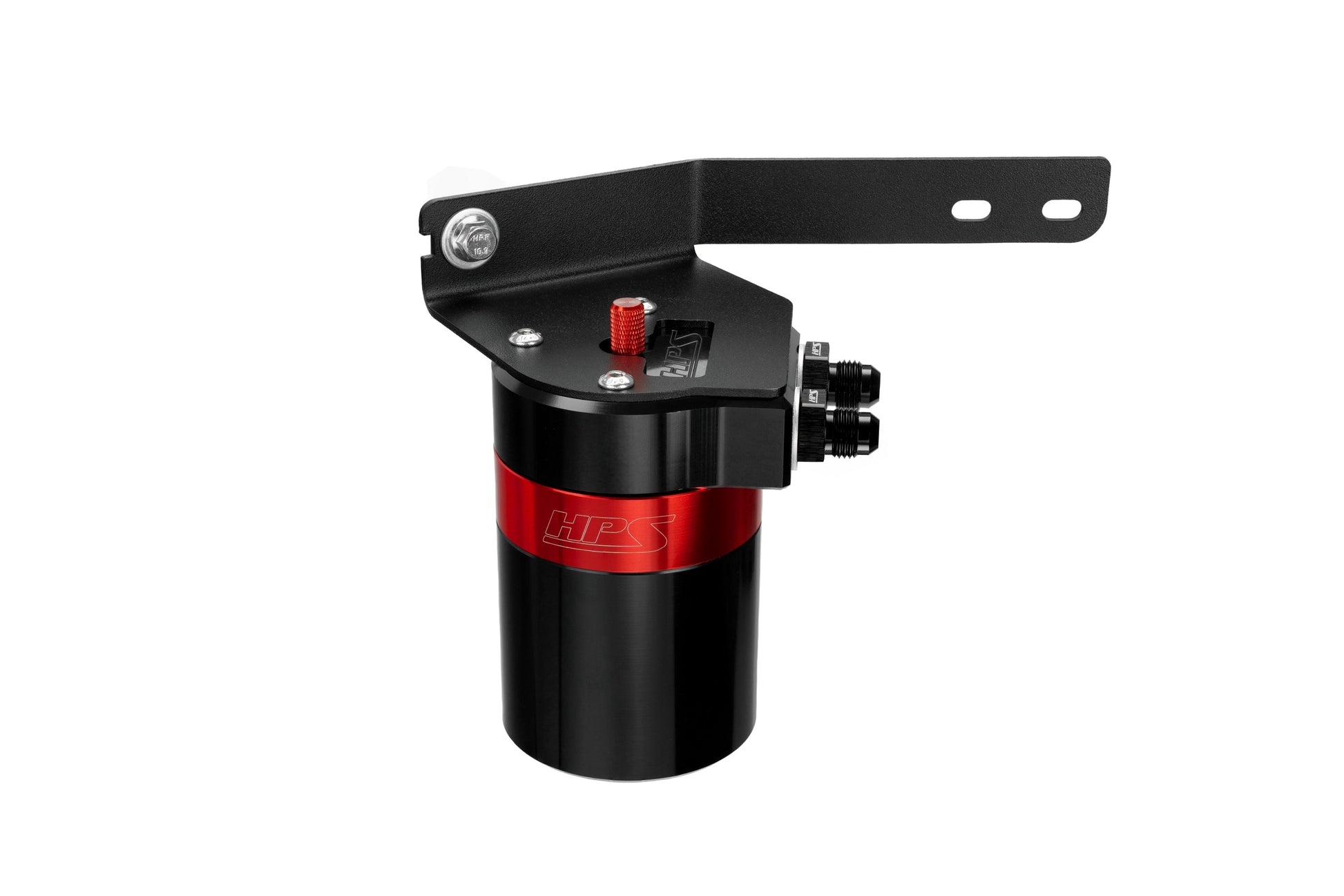 HPS Performance Billet Aluminum Oil Catch Can Kit Red 860-031