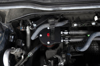 HPS Performance Billet Aluminum Oil Catch Can Kit, Red, 860-031