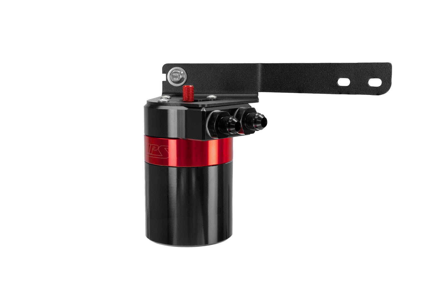 HPS Performance Billet Aluminum Oil Catch Can Kit, Red, 860-031