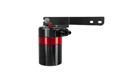 HPS Performance Billet Aluminum Oil Catch Can Kit, Red, 860-031