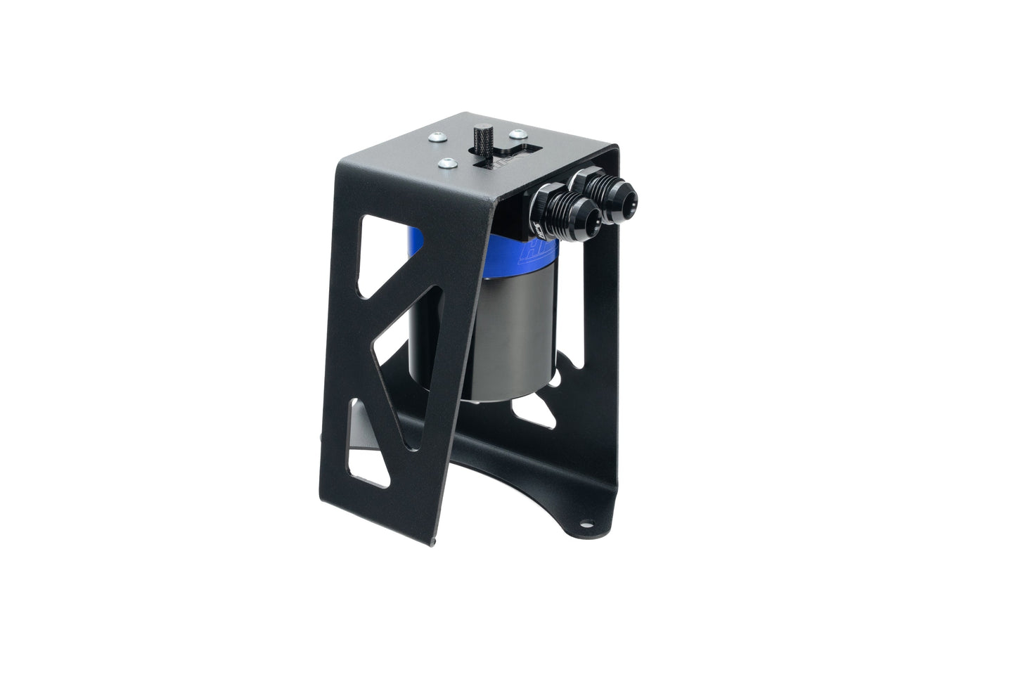 HPS Performance Billet Aluminum Oil Catch Can Kit, Blue, 860-032BL