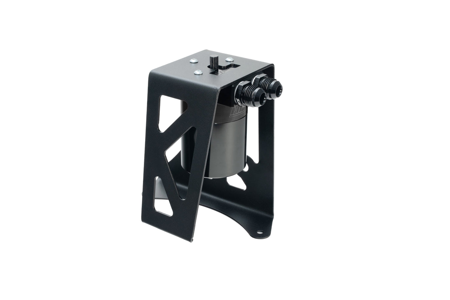 HPS Performance Billet Aluminum Oil Catch Can Kit, Black, 860-032WB