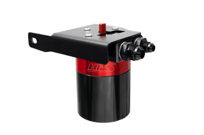 HPS Performance Billet Aluminum Oil Catch Can Kit Red 860-033