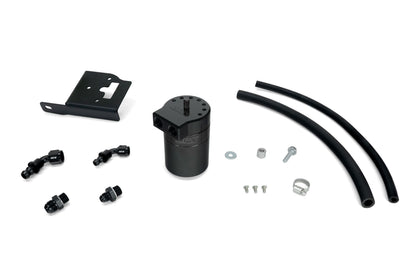 HPS Performance Billet Aluminum Oil Catch Can Kit, Black, 860-033WB